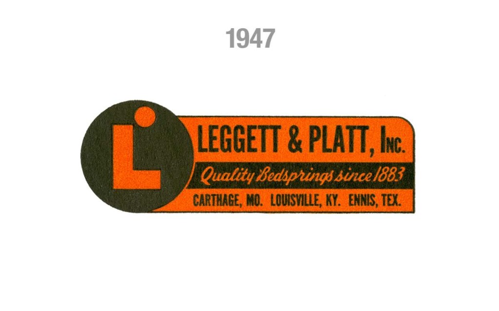 The logo was simplified in print advertisements but the primary elements remained: a circular tag, block "L", and the smaller "hole" at the top of the logo.
