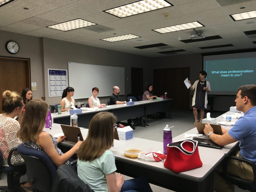 Rachel Heisten, Director of Succession and Talent Acquisition, presented on the topic of Professionalism during one of our Lunch & Learn sessions. 